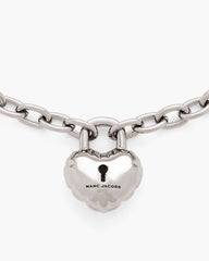 The Heart Balloon Necklace Light Antique Silver
