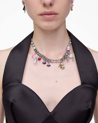 The Dollhouse Charm Necklace Silver/Multi