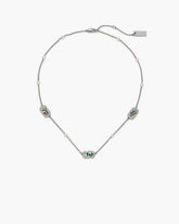The J Marc Luxe Station Necklace Silver/Crystal