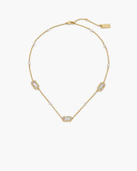 The J Marc Luxe Station Necklace Gold/Crystal