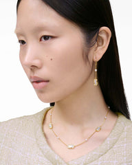 The J Marc Luxe Station Necklace Gold/Crystal