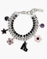 The Mini Icon Dot Charm Bracelet Silver/Multi