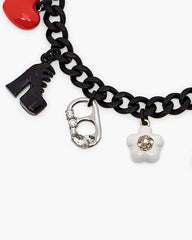 The Collector Charm Bracelet Black Multi