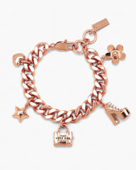 The Mini Icon Charm Bracelet Antique Rose Gold
