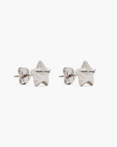 The Star Balloon Stud Earrings Light Antique Silver