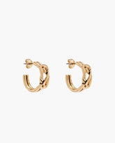The Dual Hoop Earrings Gold