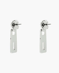 J Marc Zipper Earrings Silver