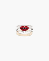 The Lips Ring Set Gold/Silver