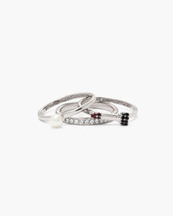 The Rouge Ring Set Silver/Multi