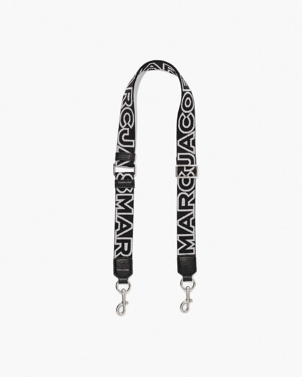 The Thin Outline Logo Webbing Strap Black/Silver
