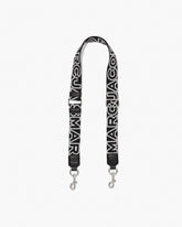 The Thin Outline Logo Webbing Strap Black/Silver