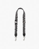 The Thin Outline Logo Webbing Strap Black/Silver