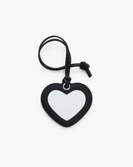 The Heart Mirror Bag Charm Black