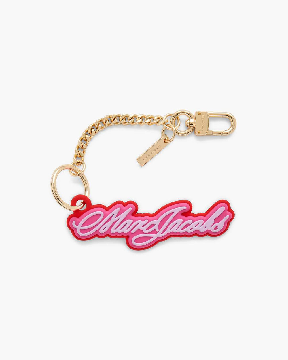 The Cursive Logo Bag Charm Bow Pink Multi