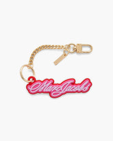 The Cursive Logo Bag Charm Bow Pink Multi