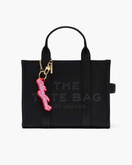 The Cursive Logo Bag Charm Bow Pink Multi