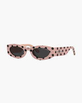 The Oval Sunglasses Peach Multi