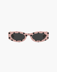 The Oval Sunglasses Peach Multi