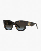 The J Marc Square Cutout Sunglasses Havana