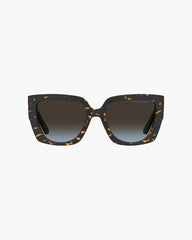 The J Marc Square Cutout Sunglasses Havana