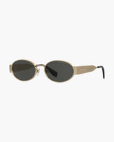 The Classic Logo Round Sunglasses Black/Gold