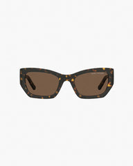 The J Marc Square Cat Eye Sunglasses Havana
