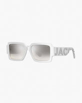 The Bold Logo Square Mirrored Sunglasses White/Grey