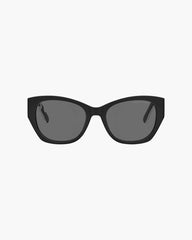 The Bold Logo Square Cat Eye Sunglasses Black/White