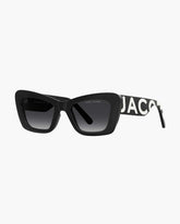 The Bold Logo Cat Eye Sunglasses Black/White