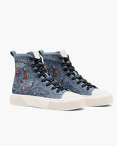 The Trinket Charm High Top Sneaker Medium Wash Multi