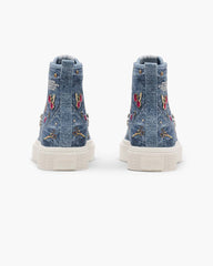 The Trinket Charm High Top Sneaker Medium Wash Multi