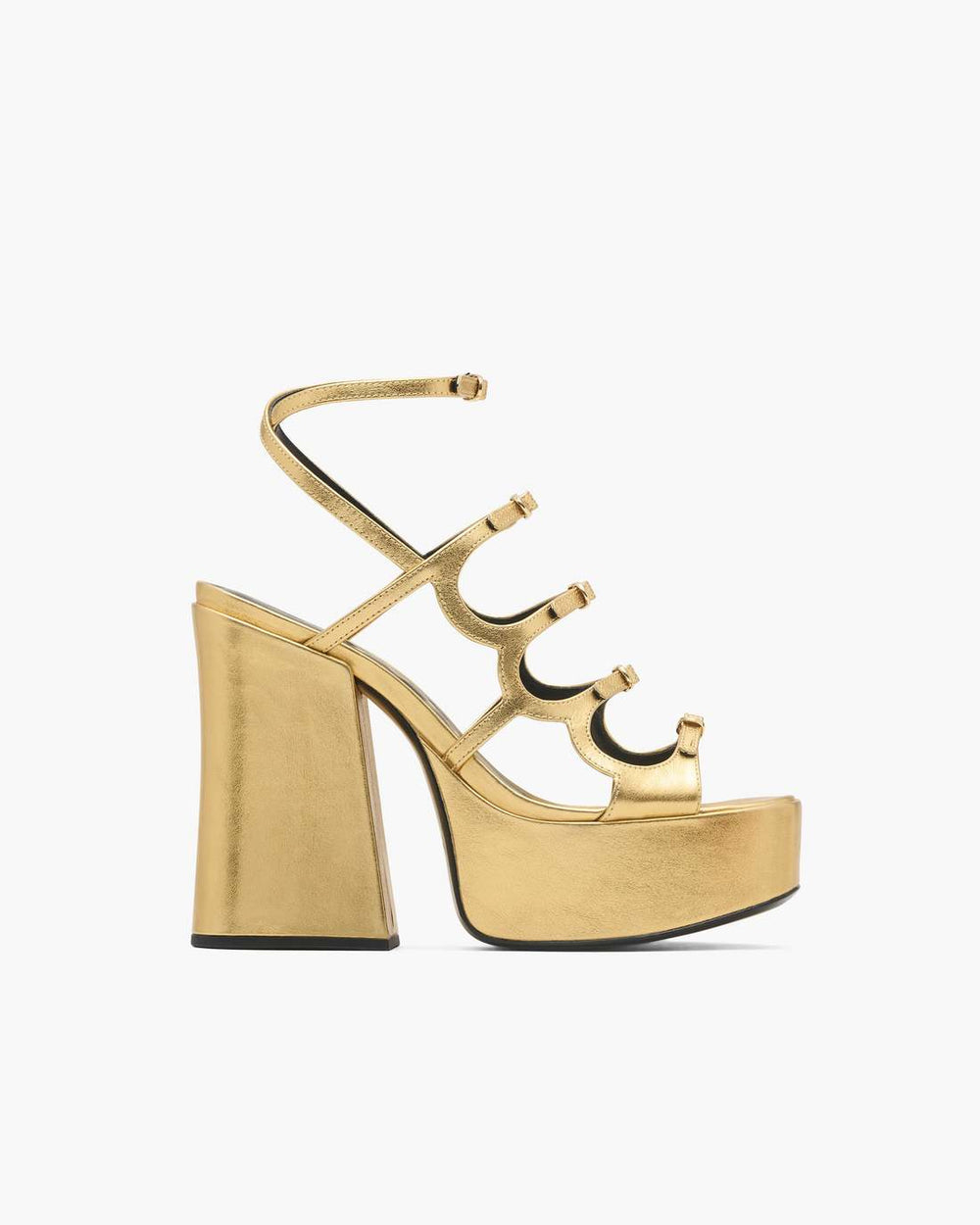 The Metallic Leather Kiki Platform Sandal Gold