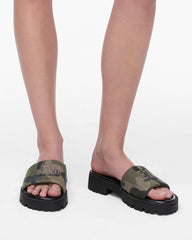 The Camo Jacquard Lug Sole Slide Camo Multi