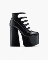 The Patent Leather Kiki Ankle Boot Black