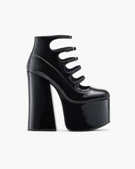 The Patent Leather Kiki Ankle Boot Black