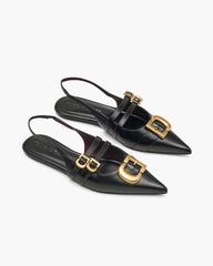 The Doll Shoe Slingback Black