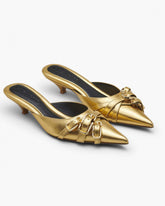 The Emma Kitten Heel Shiny Gold