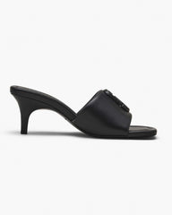 The Leather J Marc Heeled Sandal Black