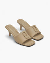 The Leather J Marc Heeled Sandal Camel