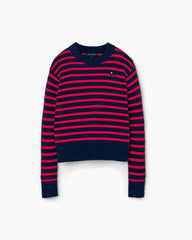 Joy Striped Crewneck Navy/Red