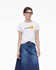Daisy Logo Slim Tee White