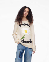 Marc Is Joy Jacquard Crewneck Ivory