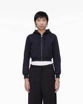 Charm Cropped Hoodie Black