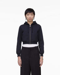 Charm Cropped Hoodie Black