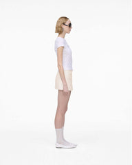 Charm Logo Shrunken Tee White