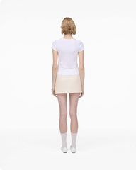 Charm Logo Shrunken Tee White