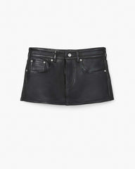 The Leather Skort Black