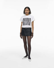 The Leather Skort Black