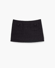 Tweed Mini Skirt Black