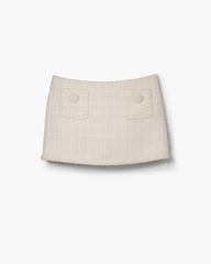 Tweed Mini Skirt Ivory